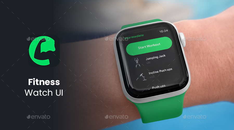 Fitness Tracking Watch App UI Workout watch UI Fitness Tracker App